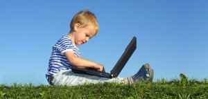Child with computer