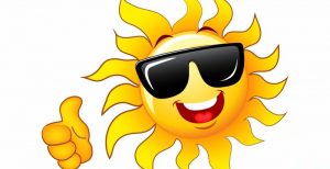 thumb up for the sun